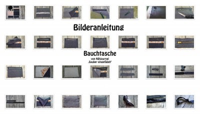 Schritt-für-Schritt-Anleitung zum Nähen einer Bauchtasche, inklusive Schnittmuster, Nähtechnik und Materialauswahl, perfekt für DIY-Nähprojekte.
