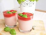 Erdbeer-Basilikum-Pudding
