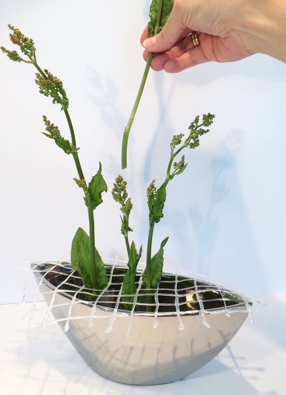 Gitter für die Blumenvase