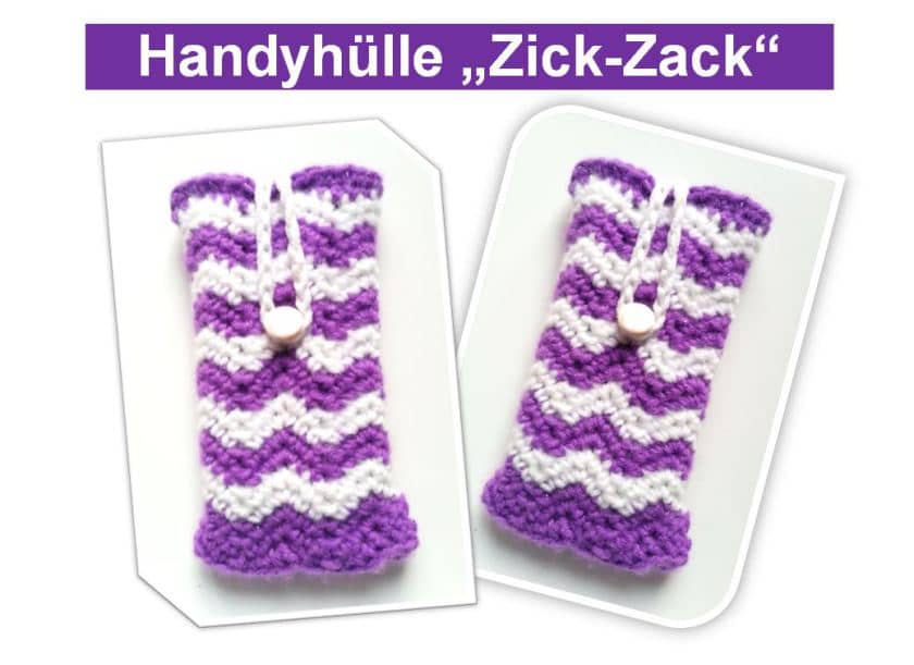 Handy- und Smartphonehülle „Zick-Zack“