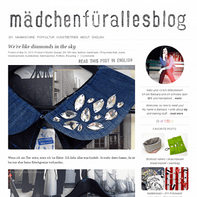 mädchenfürallesblog | I love handmade - Aus Liebe zur Handarbeit