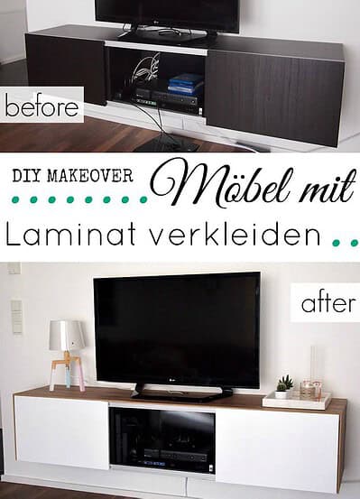 Möbel mit Laminat verkleiden auf Tobeyoutiful
