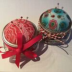 Pincushion Jar oder Nadelkissen-Glas