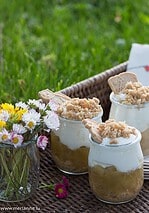 Rhabarber-Apfel-Crumble
