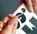 Typografie-Schablone für den Stoffdruck selber herstellen