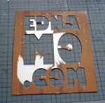 Typografie-Schablone für den Stoffdruck selber herstellen