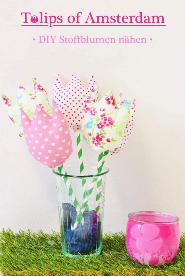 Tulpen aus Stoff nähen [mit Anleitung & Schnittmuster]
