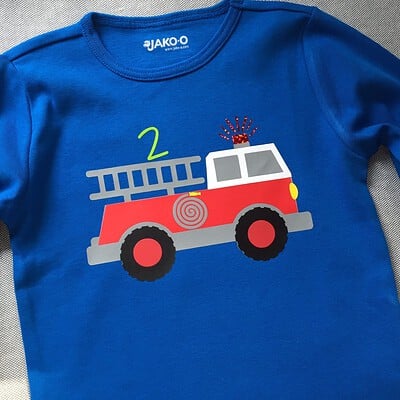 [ tutorial ] Mehrfarbiges Plotten Geburtstagsshirt Tatütata Feuerwehr
