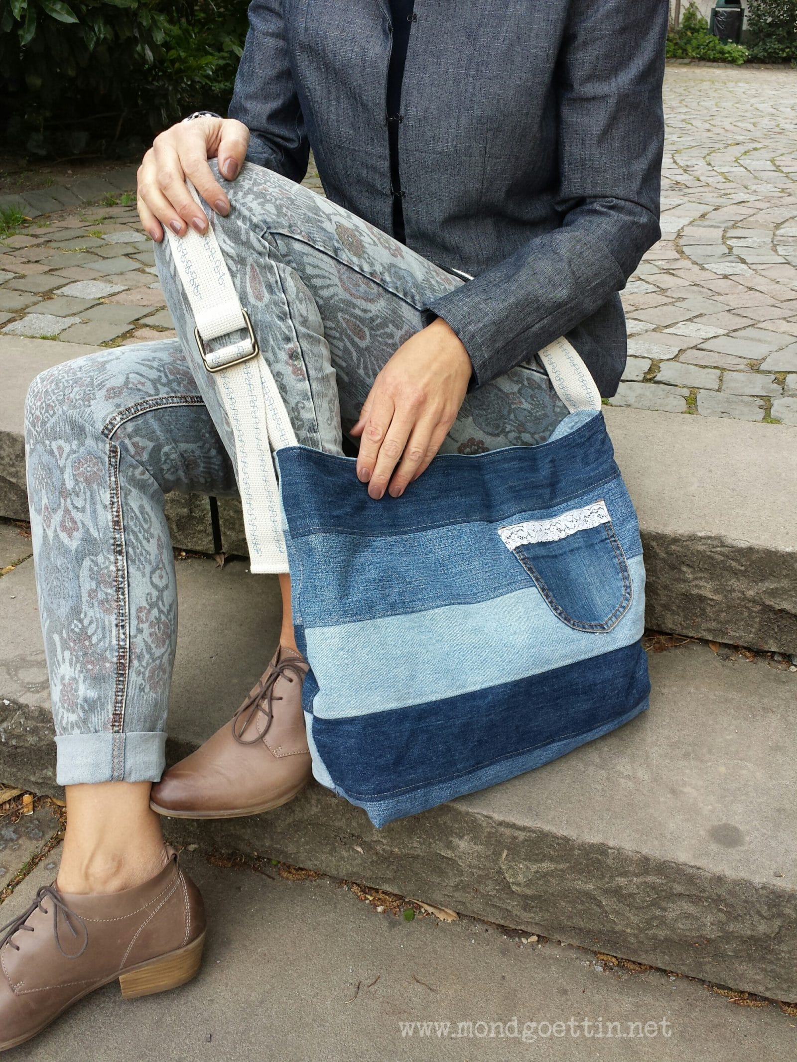 Upcycling - Tasche aus Jeans - HANDMADE Kultur