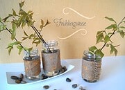Vase aus Marmeladenglas
