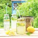 Zitroneneis und Limonade mit Zitronenverbene
