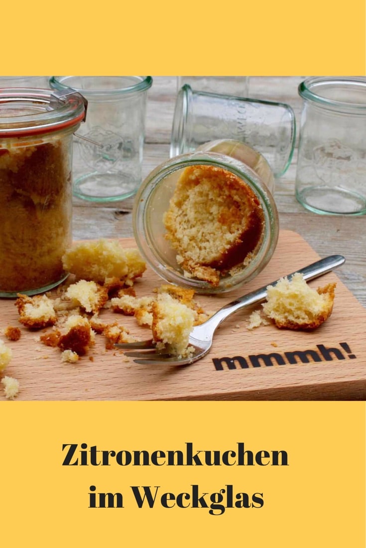 Zitronenkuchen im Glas … so saftig!