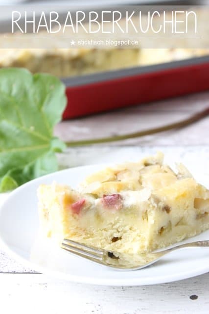 {Rezept} Rhabarberkuchen mit Guss - HANDMADE Kultur