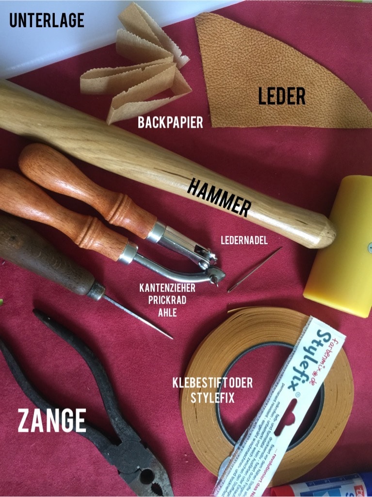 Cut.Sew.Love. – Mini-Tutorial zum Arbeiten mit Leder