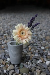 Die Outdoor-Beton-Vase