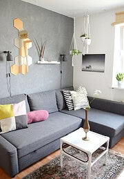 DIY: frisch lackierter Bambus Tisch
