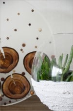 DIY-Naturdeko: Harzbild mit Holzeinschluss