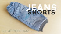 DIY | Schnelle Jeans-Shorts mit Bündchen