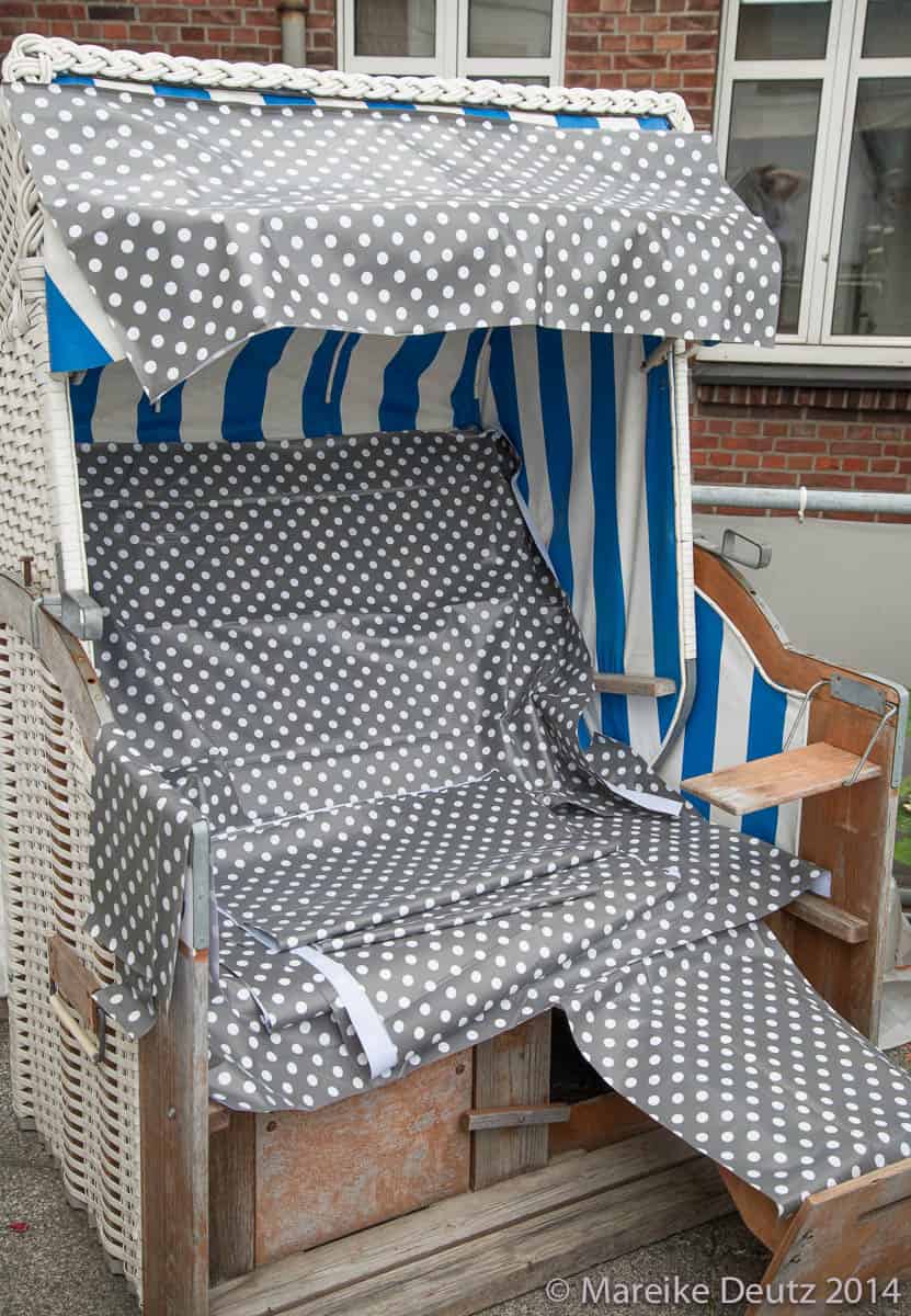 Einen Strandkorb neu beziehen