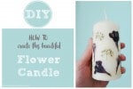 DIY | Wunderschöne Blumen-Kerze