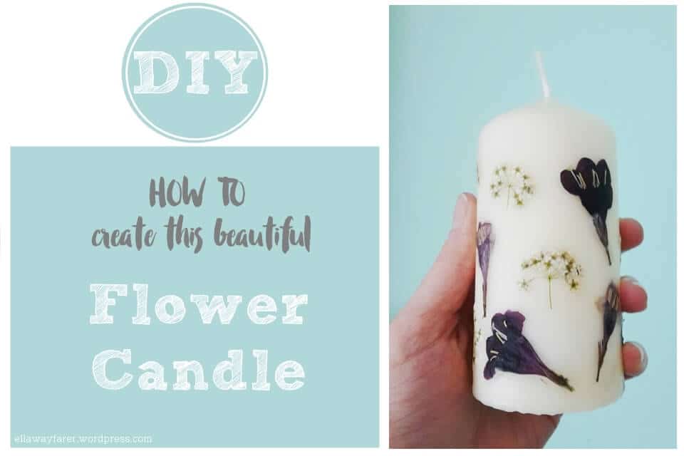 DIY | Wunderschöne Blumen-Kerze