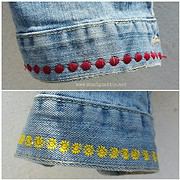Jeansjacken upcycling