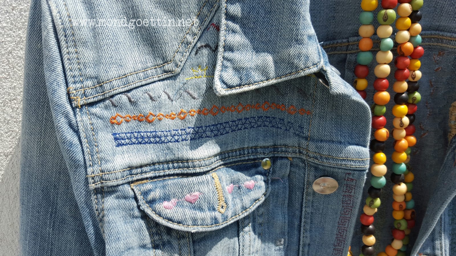 Jeansjacken upcycling