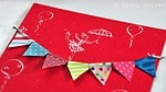 Lettering: Geburtstagskarte, Umschlag und Geschenk