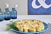 Dreierlei herzhafte Pfannkuchenröllchen