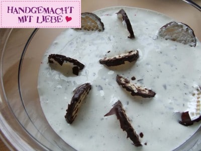 Nachtisch mit Schokoküssen