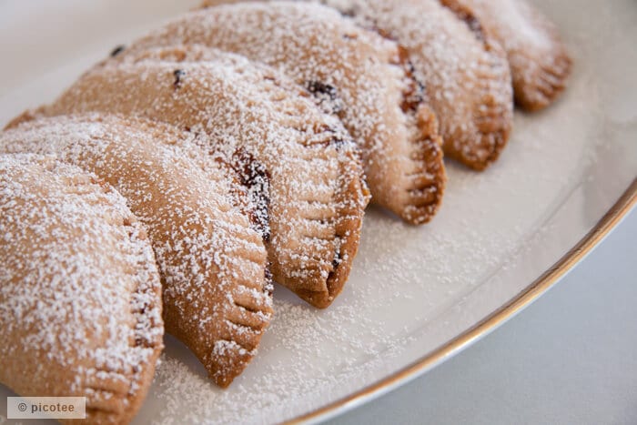 Rezept – Rhabarber Mürbeteig Taschen