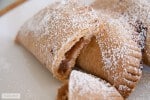 Rezept – Rhabarber Mürbeteig Taschen