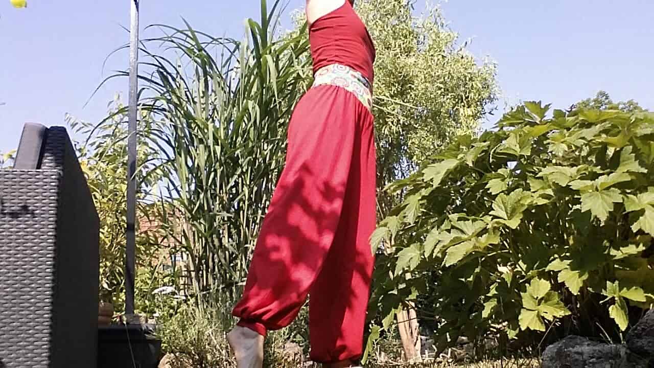 Sarihose als Yoga oder Pilateshose