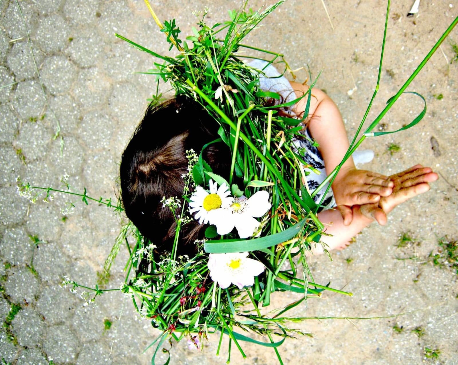 Sommerkranz – einfach flechten