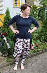 Sarihose mit langen Bündchen