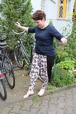 Sarihose mit langen Bündchen