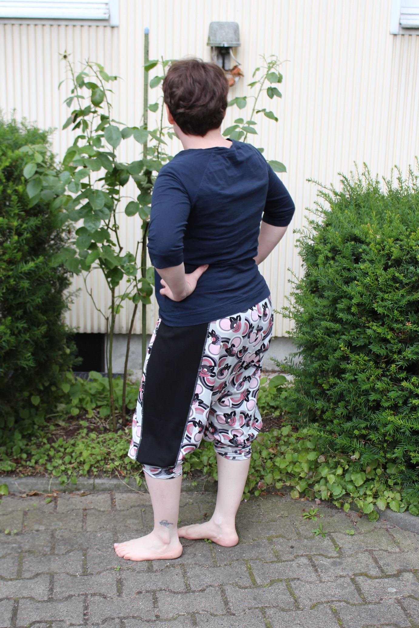 Sarihose mit langen Bündchen