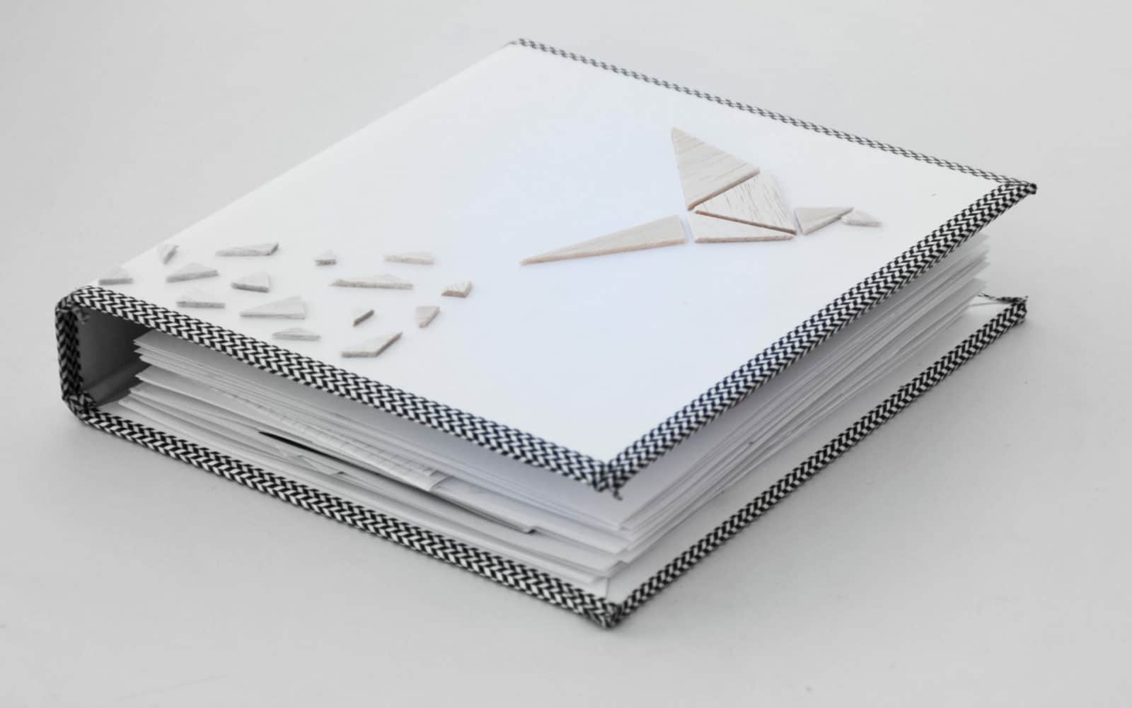 3D Holz-Album im Tangram-Design