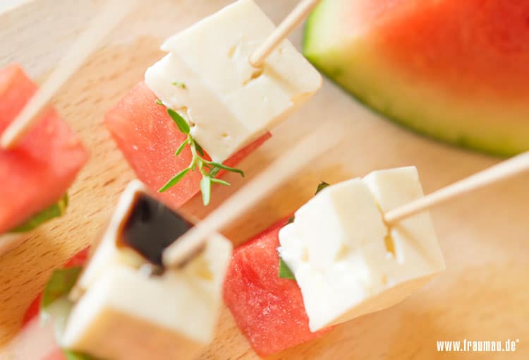 Wassermelone Feta Happen