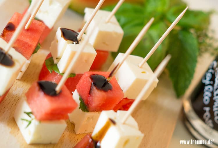 Wassermelone Feta Happen