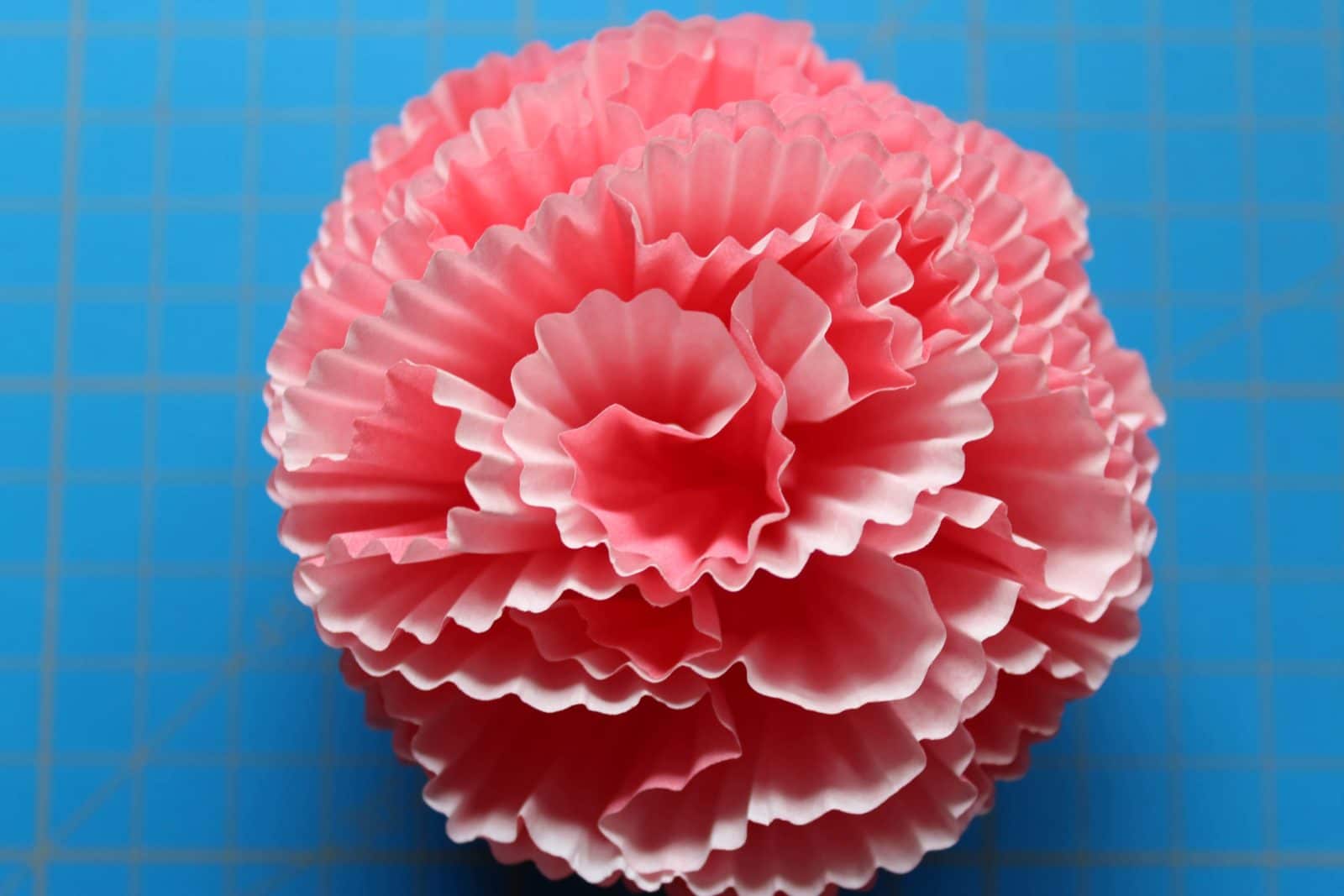 Blüten aus Papier-Muffinförmchen