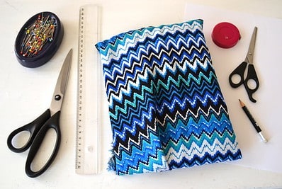 DIY Maxikleid Material und Werkzeug