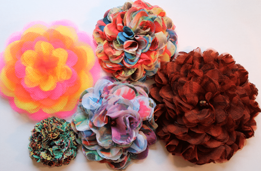 Effektvolle Stoffblumen nähen - HANDMADE Kultur
