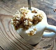 eingefrorener Jogurt – oder ?? mit Haferflocken Crunch