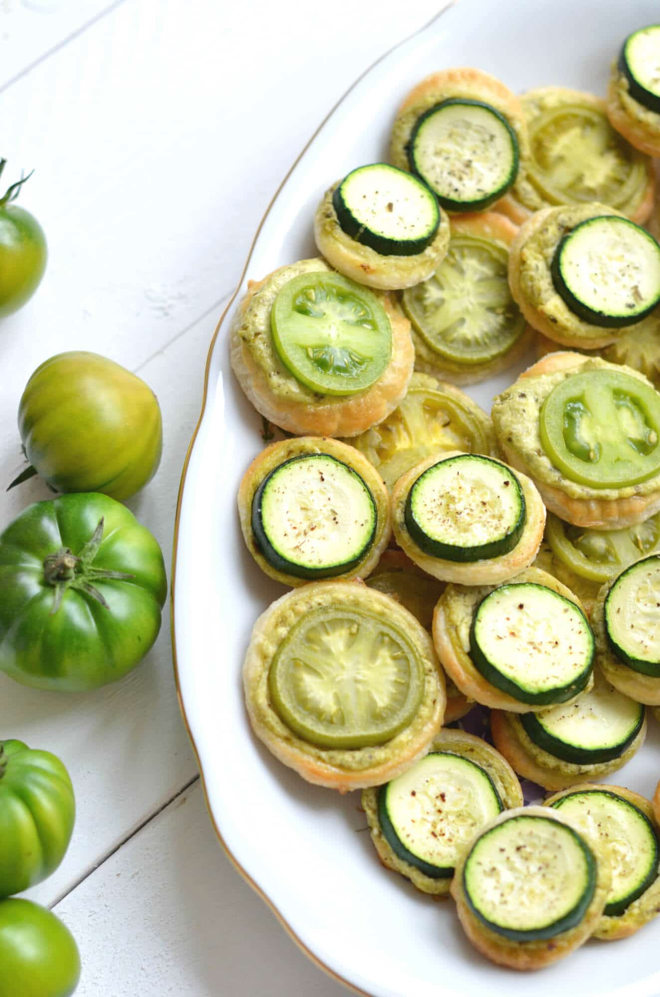 Grüne Tomaten Kreise von den [Foodistas]
