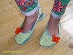 Häkelanleitung Sommerslipper, Gr. 32-43