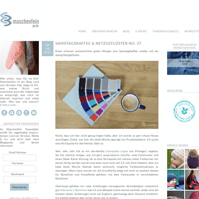 Blog - Maschenfein Berlin :: Strickblog