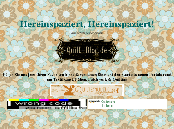 Quilt-Blog.de - Seit 2004 Insidernews aus der kreativen Nähbranche, Tutorials, gratis Anleitungen & Schnittmuster + mehr!