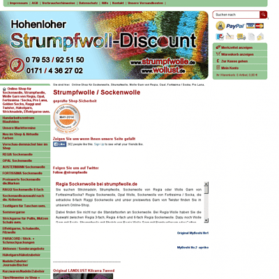 Regia Sockenwolle, Opal Wolle und Stricknadeln | Beim (t) Sockenwolle preiswert kaufen