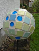 Mosaikkugel für den Außenbereich (frostsicher)
